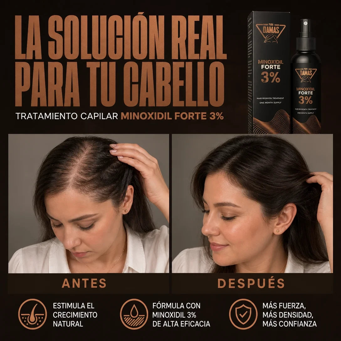Minoxidil Forte 3% Para Damas