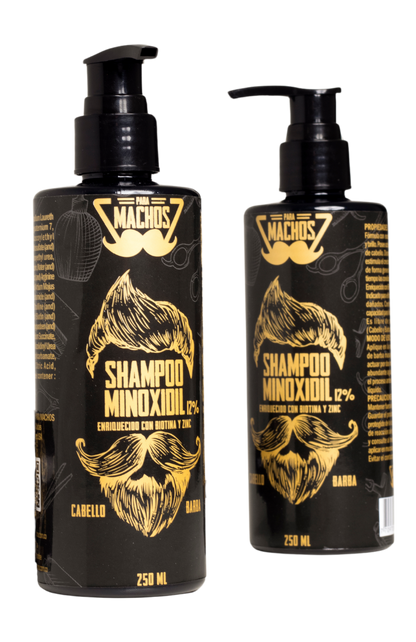 Shampoo de minoxidil 12%