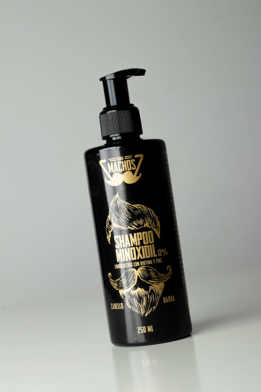 Shampoo de minoxidil 12%
