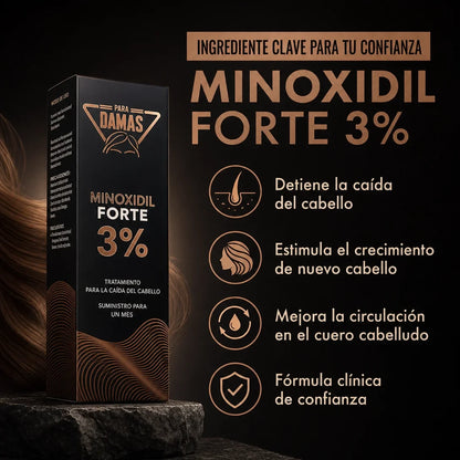 Minoxidil Forte 3% Para Damas
