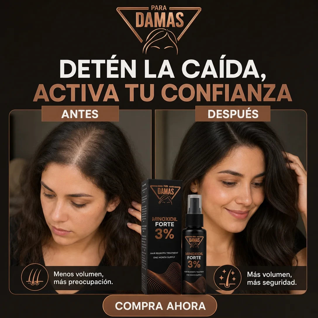 Minoxidil Forte 3% Para Damas